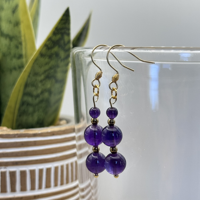 Boucles Améthyste 