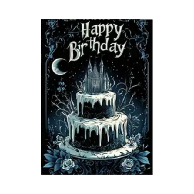 “Gothic Cake” Birthday Card