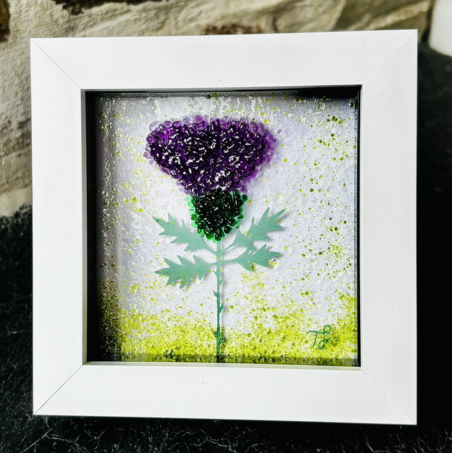 Thistle Artwork in Standing frame