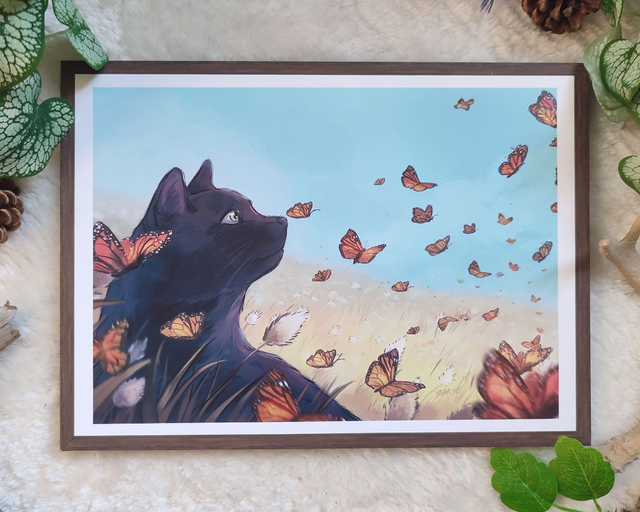 Tirage A4 Le Chat et les Monarques