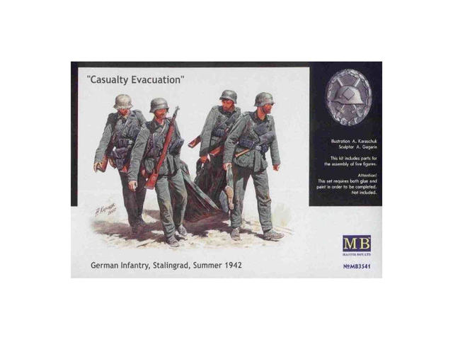 Casualty Evacuation, German Infantry - masterbox 3541 1/3