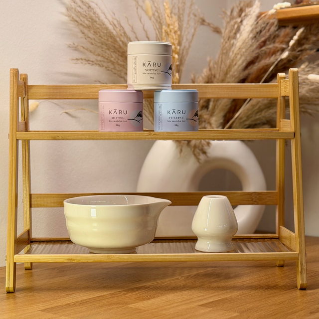 Matcha Set 2-teilig - Weiß (Schale & Besenhalter)