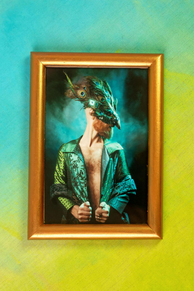 Tirage "Le Paon" encadré