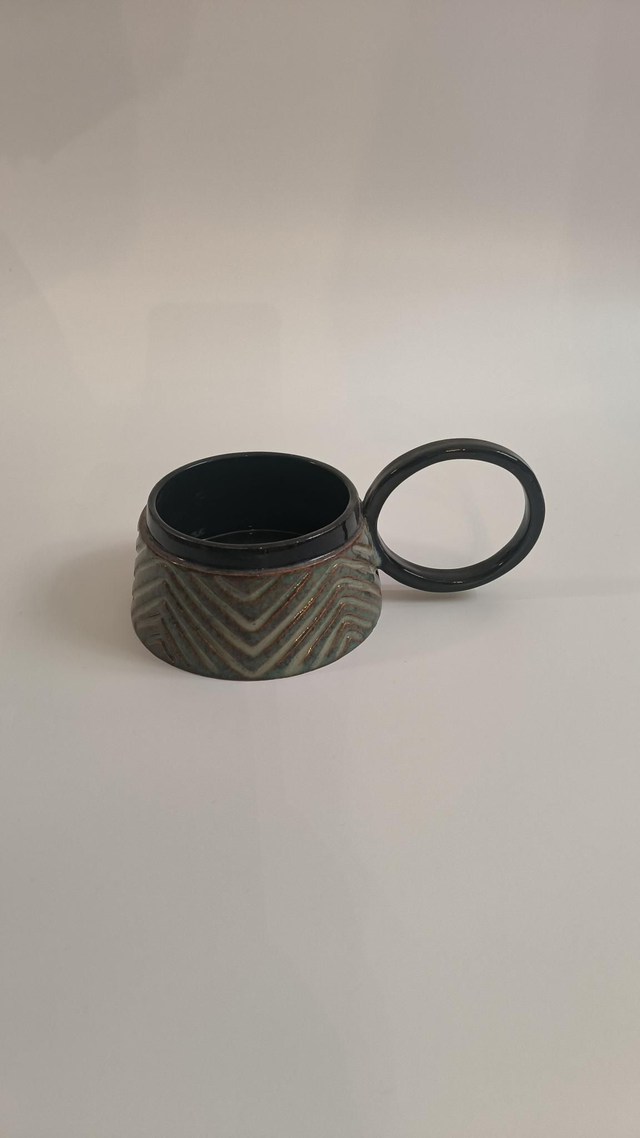 Tasse Romy batons rompus - Fauve 