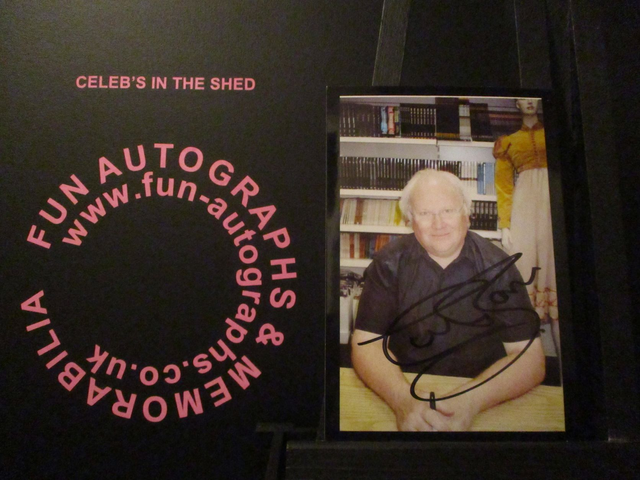 Colin Baker Authentic Autographed 6x4 Our Facing Black Border Photograph