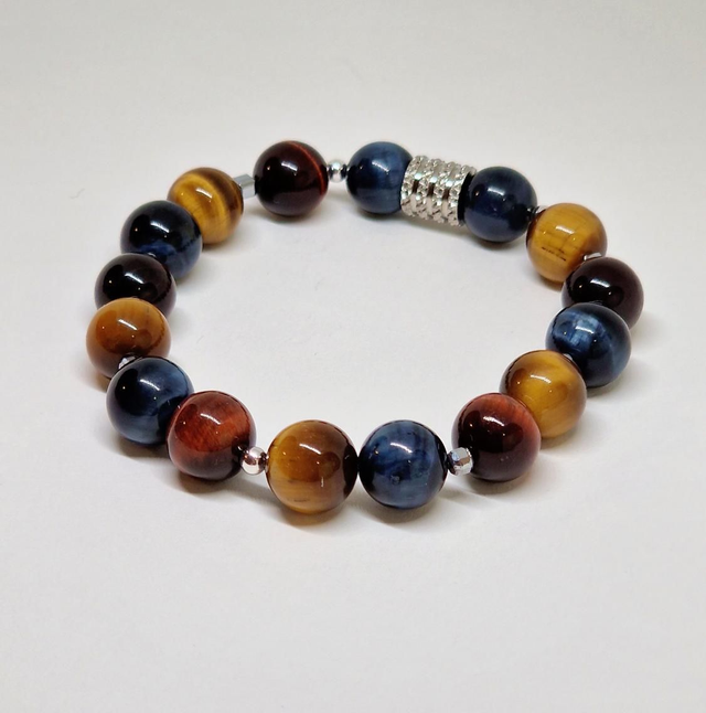 Bracelet de pierres 3 Œils en 1 cm