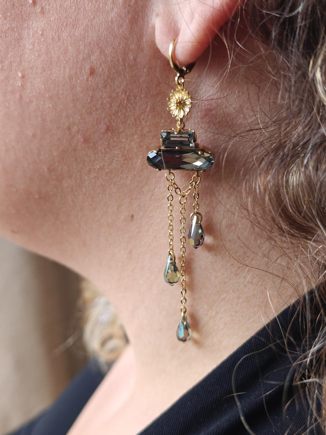 Boucles en cristal Jour de pluie