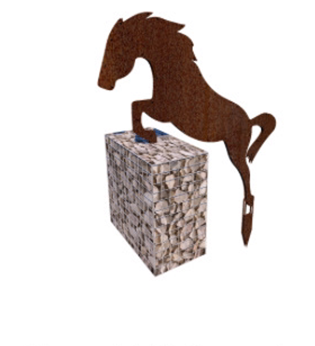 Cheval à l’obstacle L 212 x H 246 x ép 3,4 cm