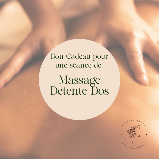 Bon cadeau Massage Détente Dos