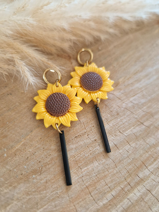 Boucles d'oreilles "Tournesols"