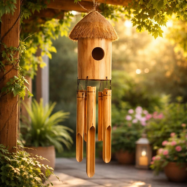 "Nichoir coco" - Carillon à vent 