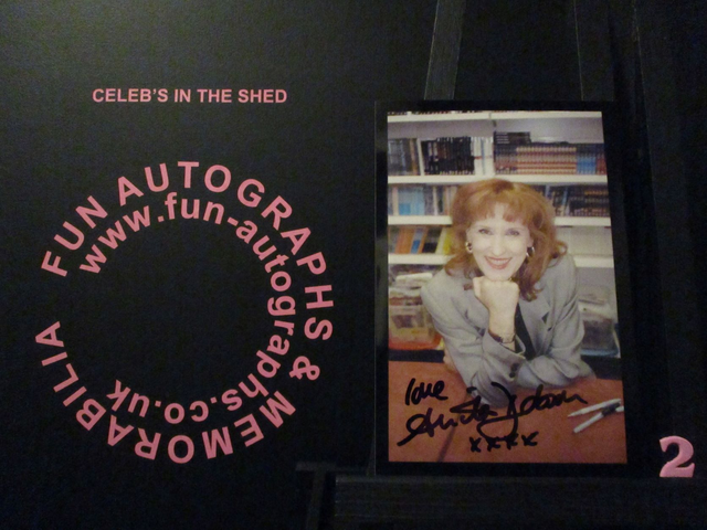 Anita Dobson Authentic Autographed 6x4 Our Facing Black Border Photograph (2)(SEE PIC)