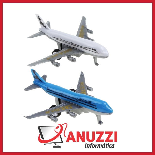 795 - Avião Fricção C/ 2 Pcs
