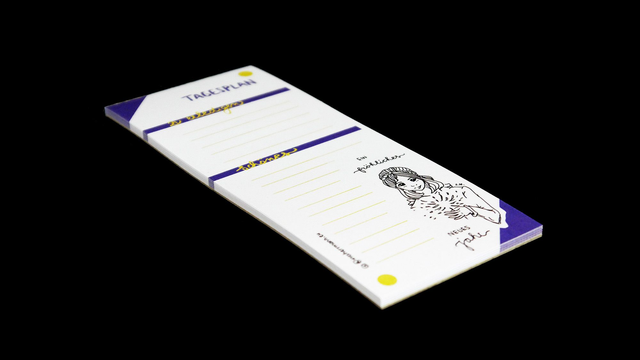 Tagesplan. Kellnerblock. Motiv "Neues Jahr"