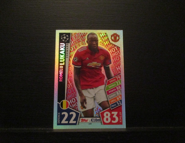 Romelu Lukaku - UEFA Champions League Match Attax 2017/18 Original Trading Card #159