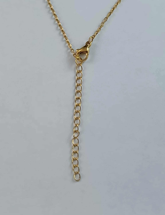 Collier Verre Fusing - Blanc et Verre Dichroïque