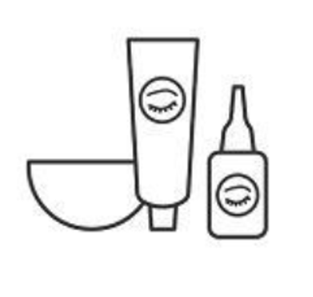 Wenkbrauwen &amp; Wimpers verven COMBI