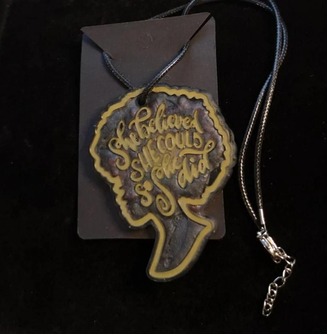 She Believed She could - made to order Pendant 