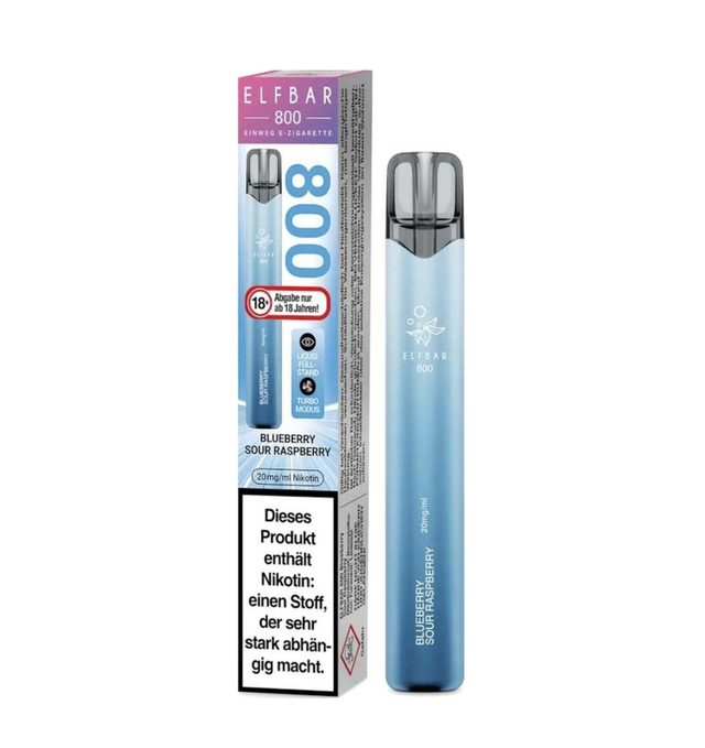 111 | Elfbar 800 Einweg E-Zigarette Blueberry Sour Raspberry 20mg Nikotin/ml