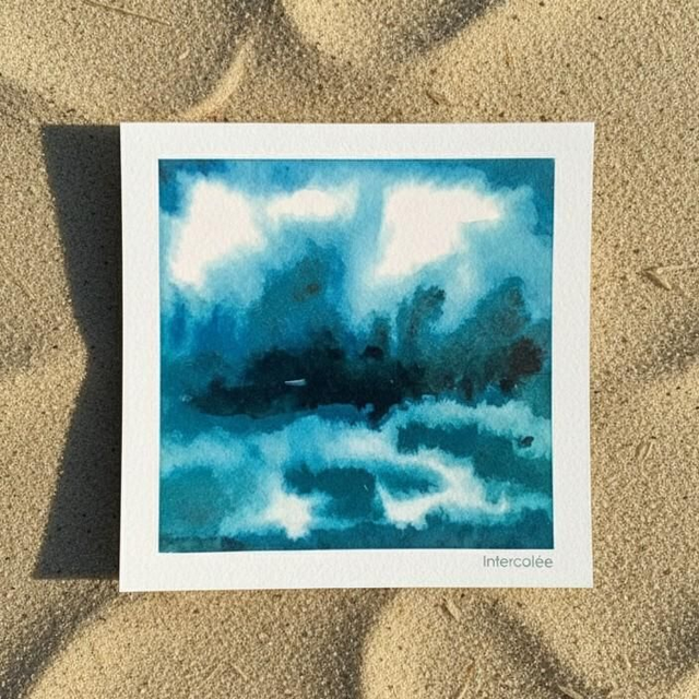 Aquarelle mini - Brume de morne - reproduction
