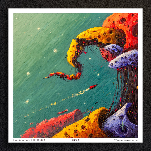 #0095-Exo Structure 3030251127 - HIVE - PRINT - peintures à l'huile