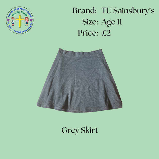 Grey Skirt - TU - Age 11