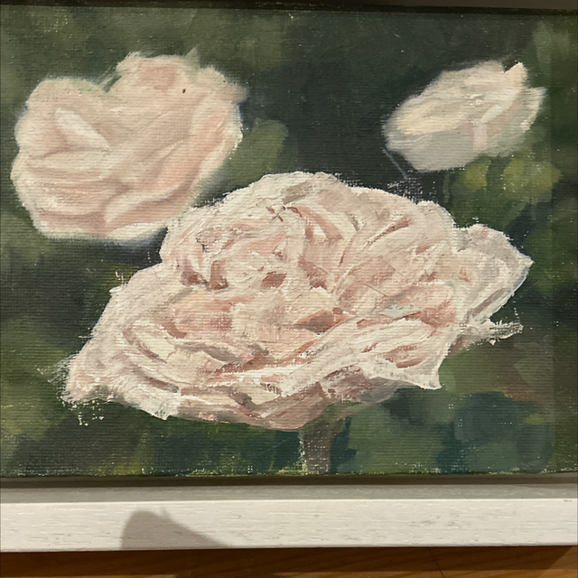 DB91 Rose by Deb Bunker, Oil on Panel
