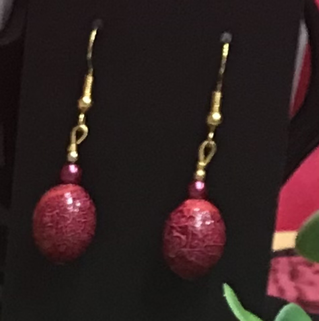 Rose Pink Dangling Earrings - RPD05