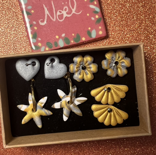 Coffret boucles d’oreilles - Édition Noël