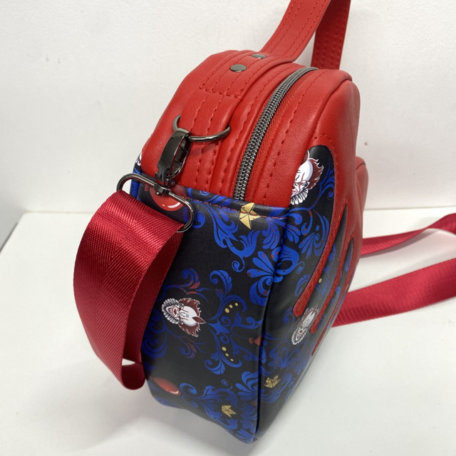 Clown Drippy Pumpkin Heart shaped crossbody Bag