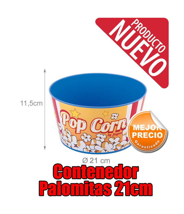 Contenedor-Palomitas 11,5 Atlo X 21 cm Azul 