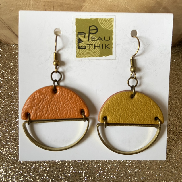 Boucles d’oreilles Circles bicolores