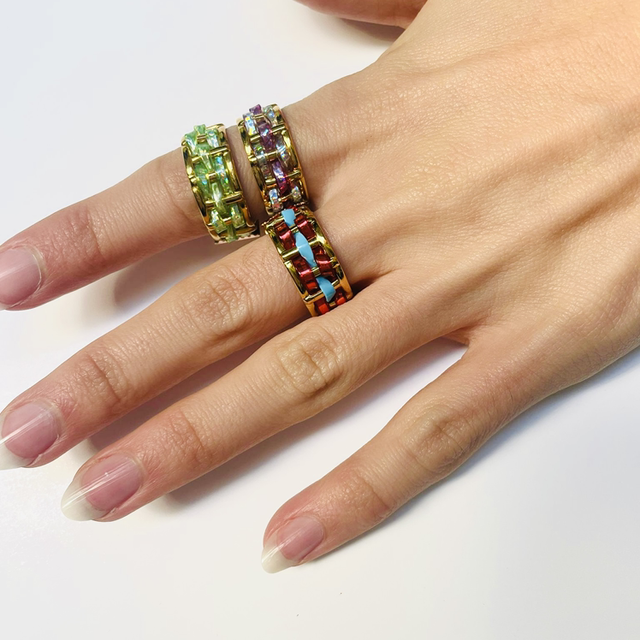 Bague ajustable Diamond brillante