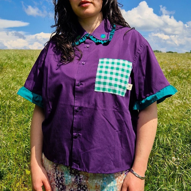 Chemise upcyclée Simone – Taille XL