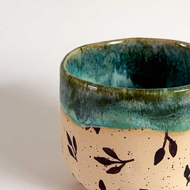 Gobelet large - feuillles