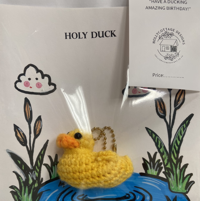 Duck Keyring Card