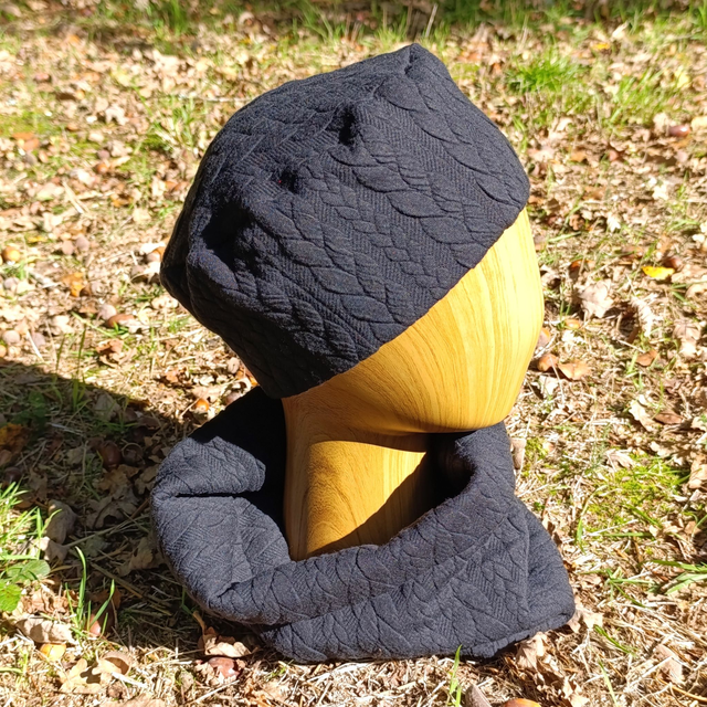 Bonnet Helena - Noir torsades