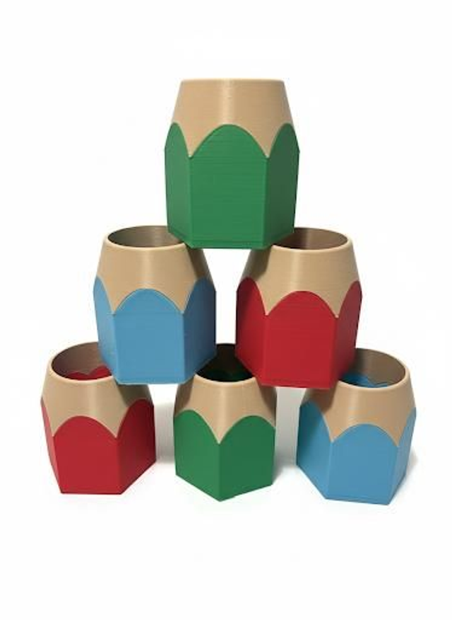 Set of five Pencil Pots