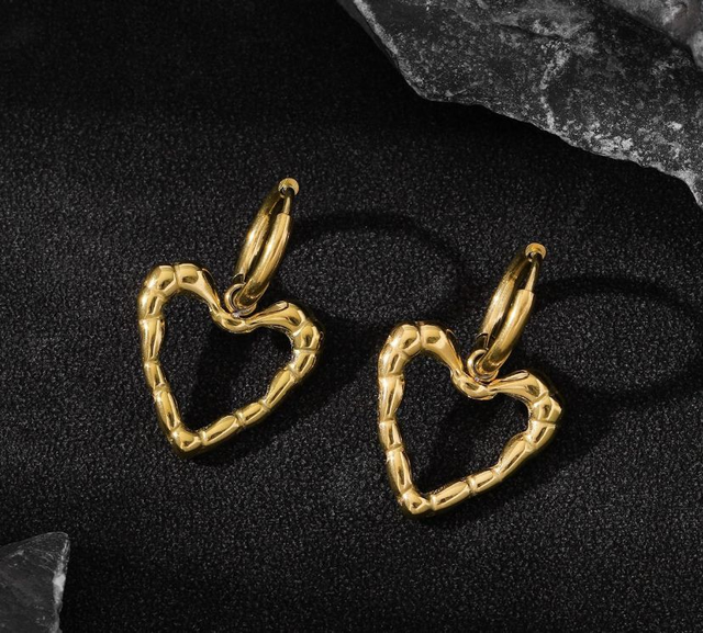 Boucle d'oreille en coeur