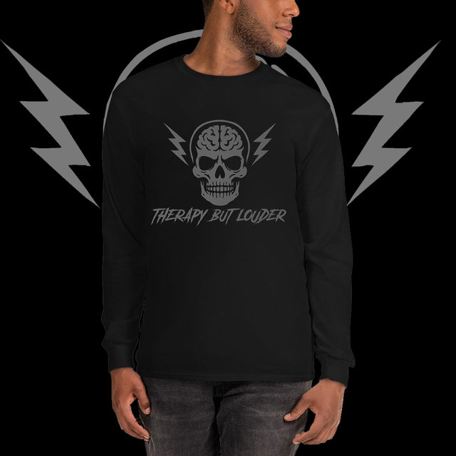 Therapy but Louder Logo - Long Sleeve