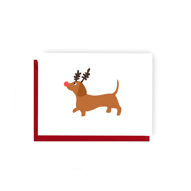 Christmas Wilbur - Illustrated Christmas Card    