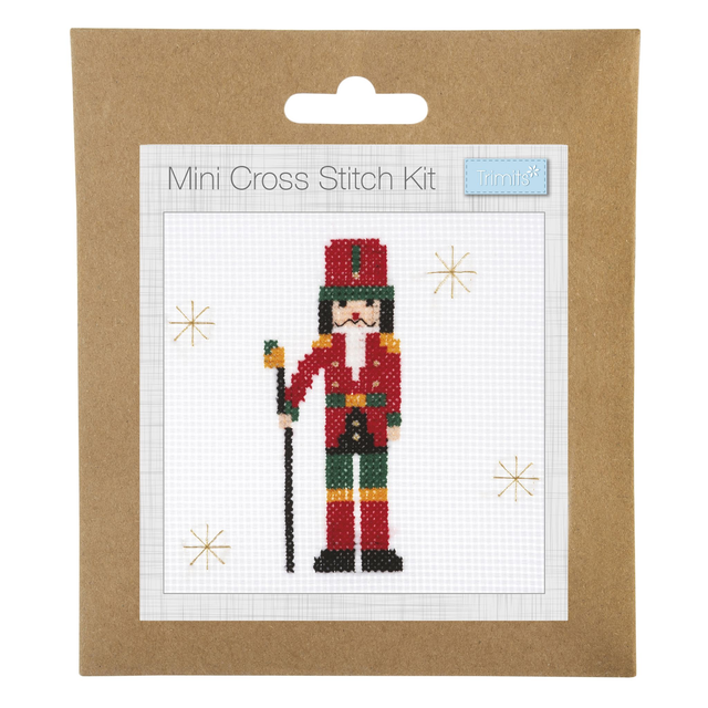 Counted Cross Stitch Kit: Mini: Christmas: Nutcracker