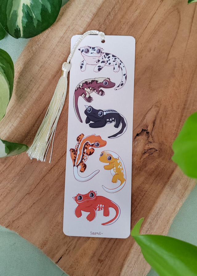 Marque-pages - Geckos à crête