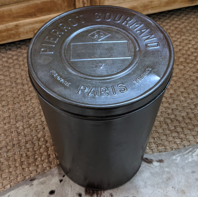 Boîte ronde publicitaire « pierrot gourmand »