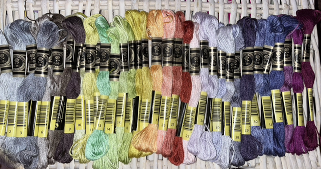 Rose Embroidery Thread Numbered 1-35