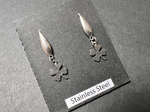 Lucky Charm Dangle Earrings | Stainless Steel