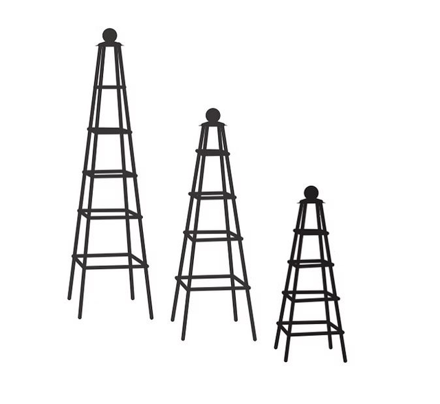 Square Capped Obelisk in 12mm or 10mm solid steel.