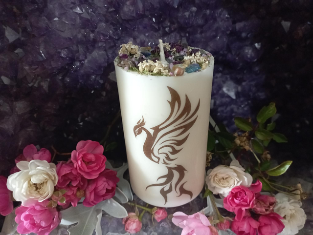 Bougie pilier Phénix 