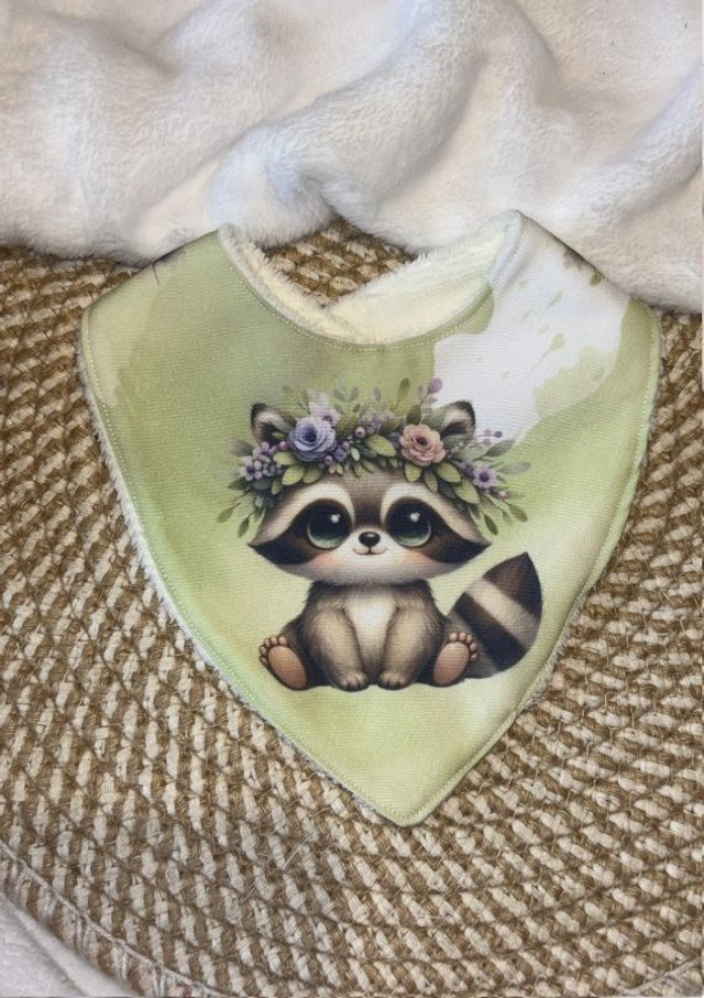 Bavoir bandana Racoon