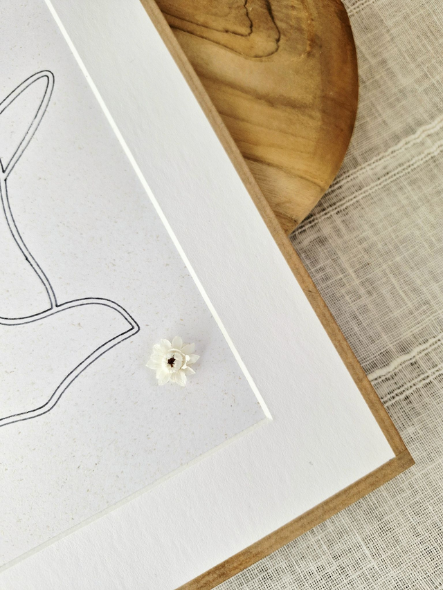 Illustration fleurie - petit modèle - Modèle "Dana" PERSONNALISABLE